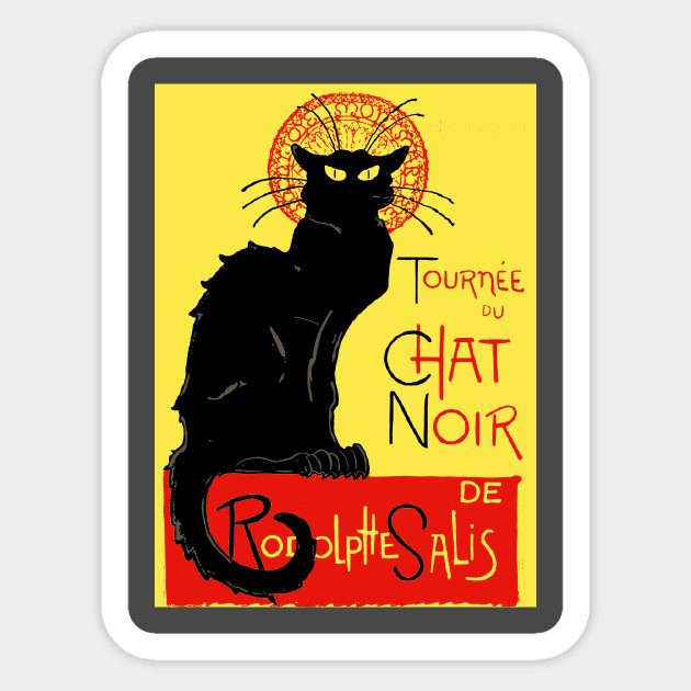 Tournee Du Chat Noir Black Cat Art Nouveau Nouveau Sticker Teepublic