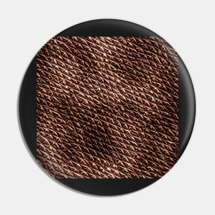 Dark Brown Imitation leather, natural and ecological leather print #18 Pin