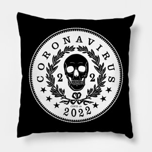 Coronavirus Skull 2022 Pillow