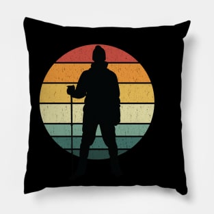 hiking vintage Pillow