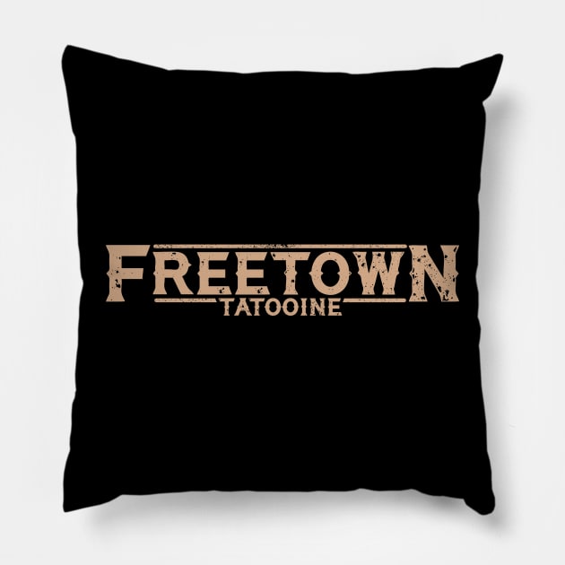 Freetown,  Tattooine Pillow by Vault Emporium