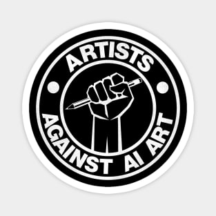 Artists Against AI Art Magnet