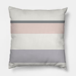 An excellent pattern of Alabaster, Philippine Gray, Silver and Light Grey stripes. Pillow