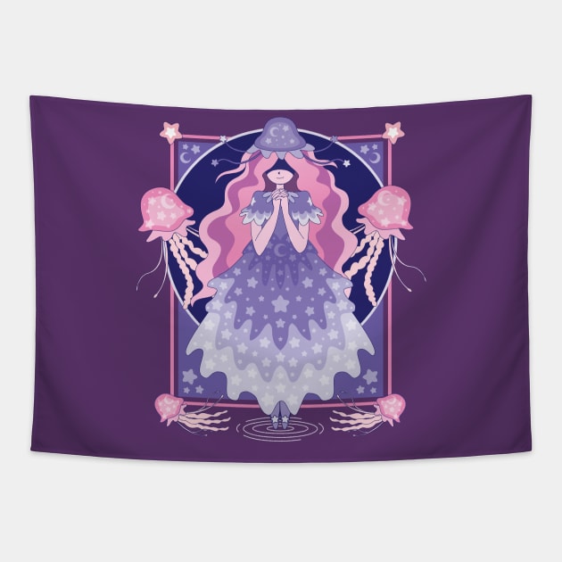 Princess of the Jellyfish Tapestry by Kappacino Creations