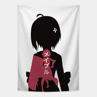 BOFURI Maple : Anime Characters Figure in Double Exposure Design with Her Japanese Name Tapestry