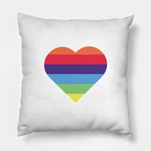 Rainbow Heart Pillow