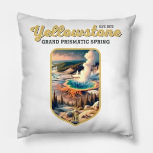 USA - NATIONAL PARK - YELLOWSTONE Grand Prismatic Spring - 4 Pillow