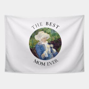 THE BEST KNITTING MOM EVER FINE ART VINTAGE STYLE MOTHER OLD TIMES Tapestry