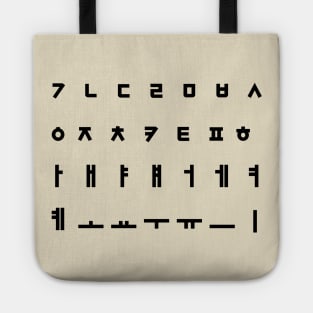 Korean Alphabet / Writing (Hangul) Tote