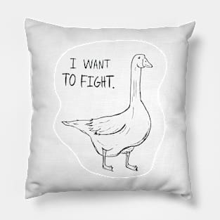 Angry Goose Pillow