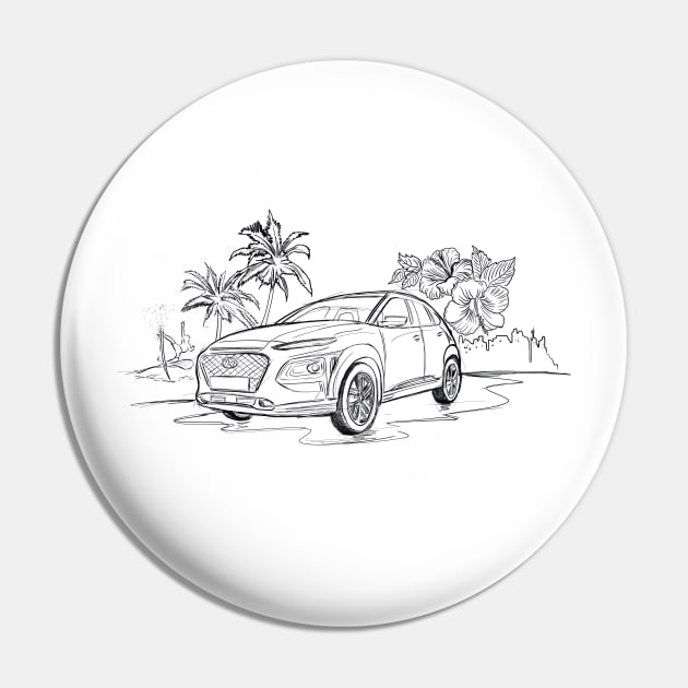 Hyundai Kona sketch Pin by Kelimok