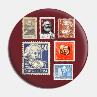 Soviet Post Stamps Lenin Pin