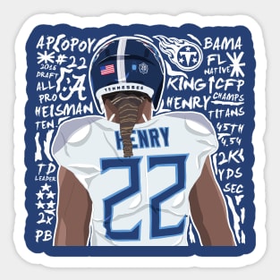 Derrick Henry for Tennessee Titans - NFL Removable Wall Decal Large