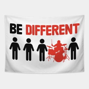 Be Different - Funny Drummer Tapestry