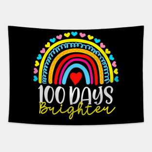 Rainbow 100 Days Of School 100 Days Brighter Kids Tapestry