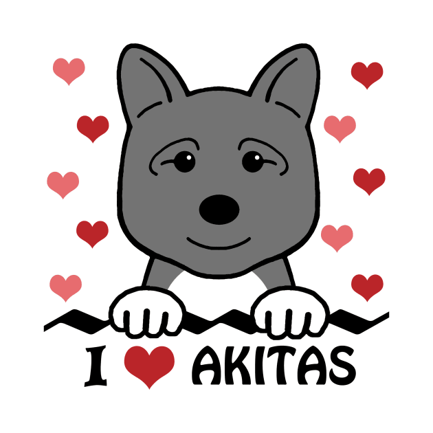 I Love Akitas by AnitaValle