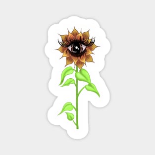 All-Seeing Sunflower Magnet