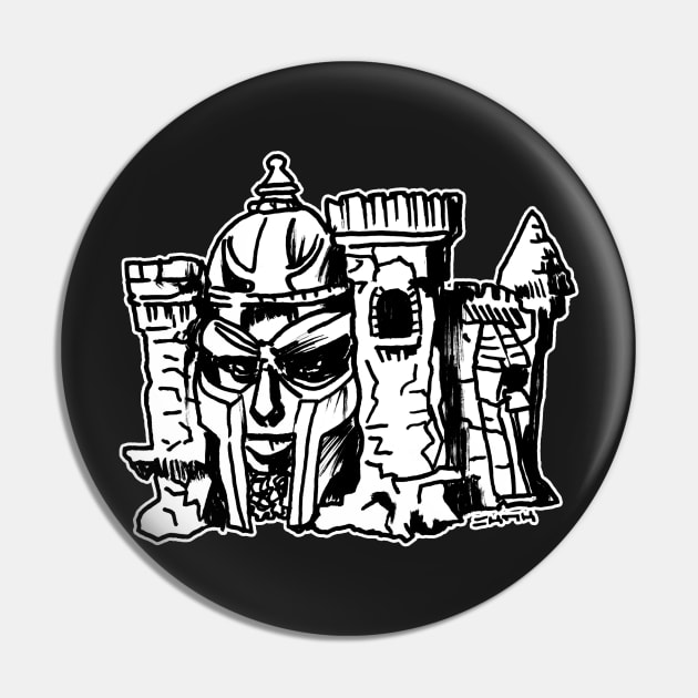 Castle Doom-skull Pin by sketchnkustom