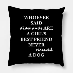 Rescue dog mom Pillow