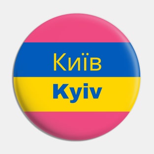 Kyiv City in Cyrillic Pin