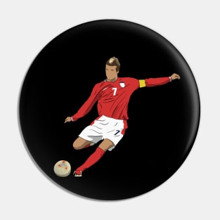 David Beckham Free Kick England Pin