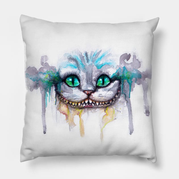 Mad cat Pillow by Cyberframe