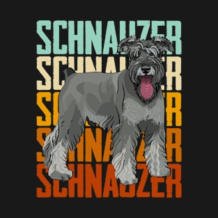 Schnauzer - Schnauzer Colorful T-Shirt