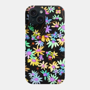 Daisies Spring Countryside Neon Phone Case