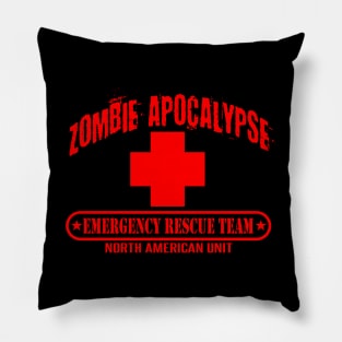 Zombie Apocalypse Emergency Rescue Team Pillow