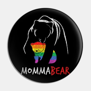 Mama Bear Hug Love Support Parent Pride LGBT Pin