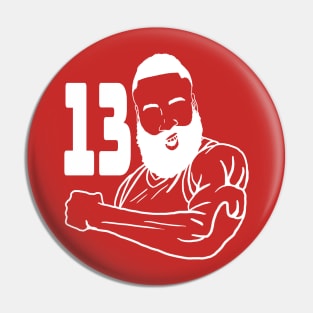 James Harden 13 Rockets Pin