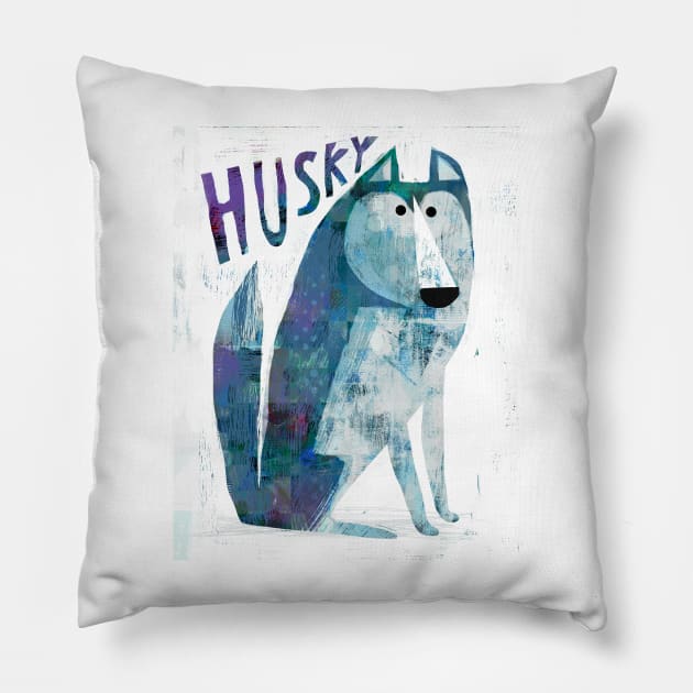 Husky Pillow by Gareth Lucas