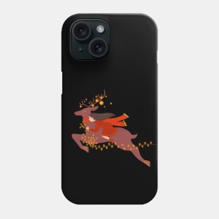 A magical Christmas flight, version 2 Phone Case