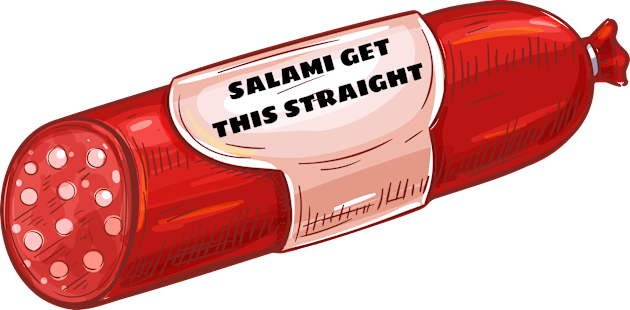 Salami Get This Straight - Salami Pun Kids T-Shirt by Allthingspunny