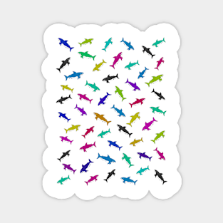 COLORFUL UNDER THE SEA SHARKS Magnet