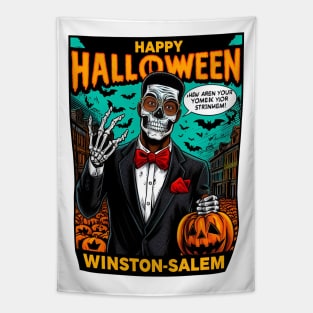 Winston-Salem Halloween Tapestry
