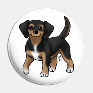 Dog - Queen Elizabeth Pocket Beagle - Black and Tan Pin