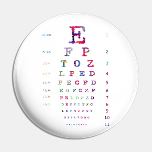 Eye Chart Diagram Pin