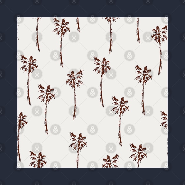 Palm Trees Pattern - Brown by Belcordi