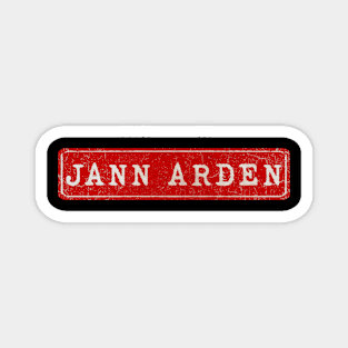 vintage retro plate Jann Arden Magnet