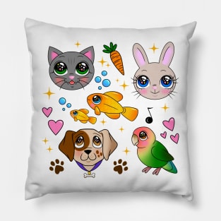 Sparkly Eyed Pets Pillow