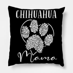 Chihuahua Mama Dog Paws Pillow