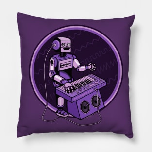 Synth Musician Robot playing Synthesizer Pillow