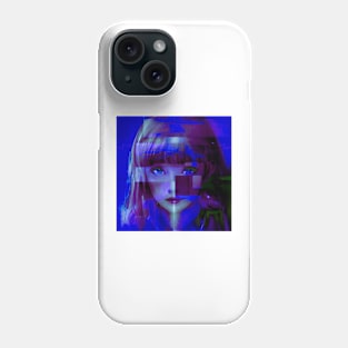 Shell - Glitch Art Portrait Phone Case