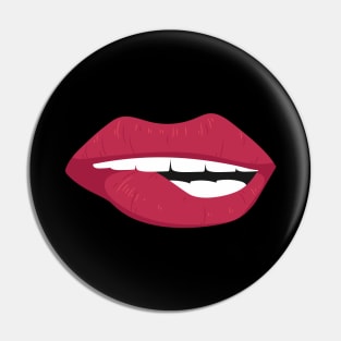 RED LIPS FACE MASK Pin