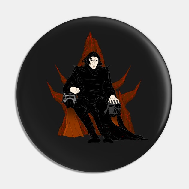 Dark Throne Pin by Drea D. Illustrations