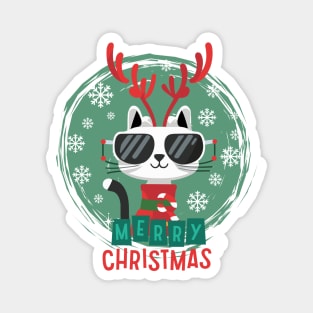 Astro Cats Merry Christmas ,Brafdesign Magnet