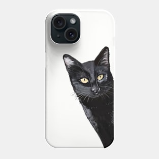 Funny BlackCat Print Phone Case