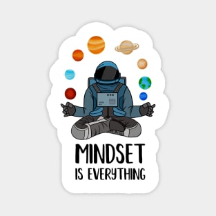 Astronaut Meditating, Yoga, Zen, Mindset Motivational Magnet