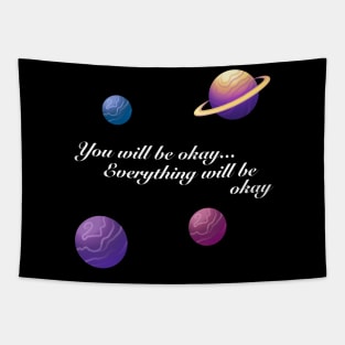 You Will Be Okay Song Helluva Boss Octavia and Stolas Astrology Positive Quote Tapestry